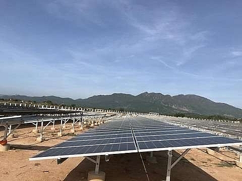 ninh thuans first solar power plant connected to national grid