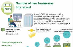 Number of new businesses hits record (Infographics)