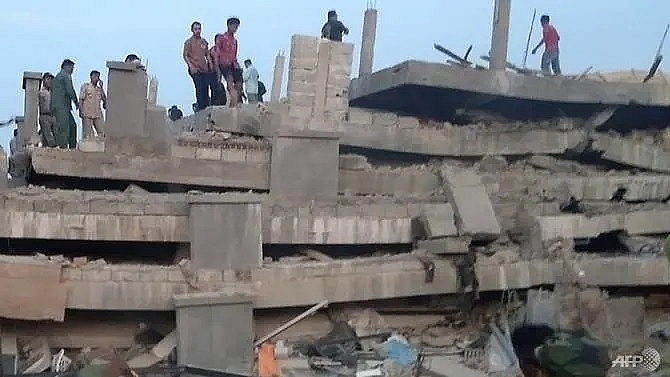 four killed in cambodia building collapse