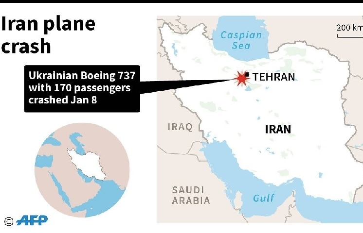 Ukrainian Boeing 737 plane crashes in Iran, killing all 176 aboard