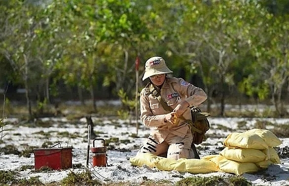 Vietnamese women strive to clear war-era mines