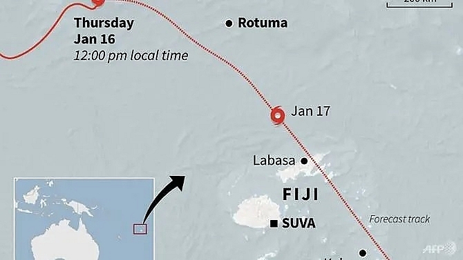 fiji opens evacuation centres as cyclone tino hits