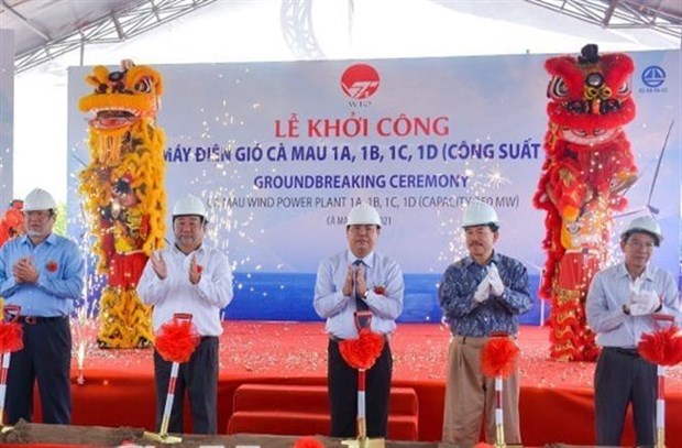 construction on wind power project begins in ca mau