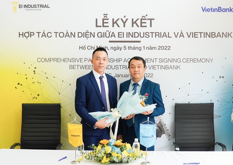 Handshake between EI Industrial and VietinBank promotes comprehensive cooperation