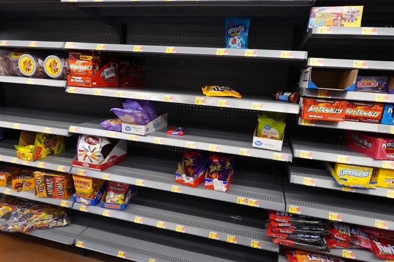 Supermarket shelves go bare as Omicron disrupts US