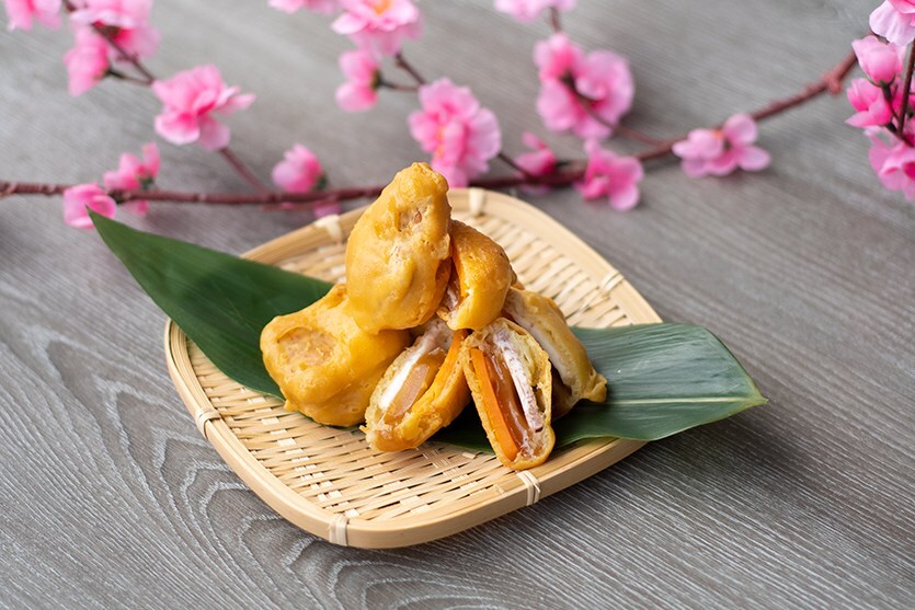 Fried Nian Gao with Sweet Potato