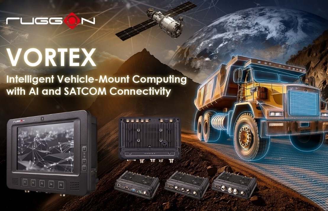 RuggON Unveils VORTEX Vehicle Mount Computer with AI-Enhanced, SATCOM-Ready