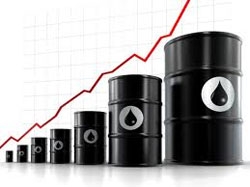 Brent crude closes above $103 a barrel