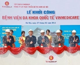 vincom breaks ground on hospital