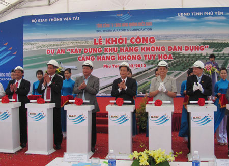 phu yen province breaks ground for tuy hoa civil airport