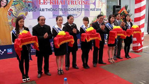 Hue Festival 2014 media centre opens