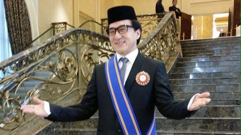 jackie chan conferred the title datuk