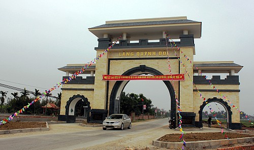 biggest village entrance in vietnams nghe an province inaugurated