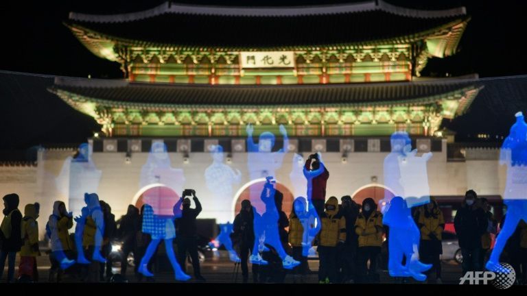 ghost protest in seoul against curbs on public meetings