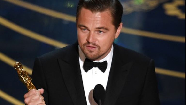 Leonardo DiCaprio, Brie Larson win top acting Oscars