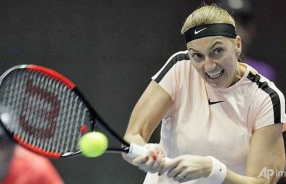 Kvitova dethrones Mladenovic to claim St Petersburg's title
