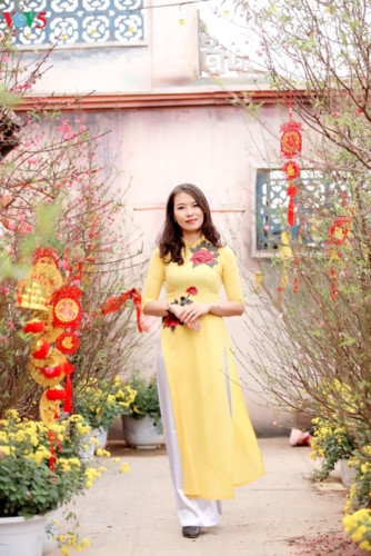 traditional ao dai for tet