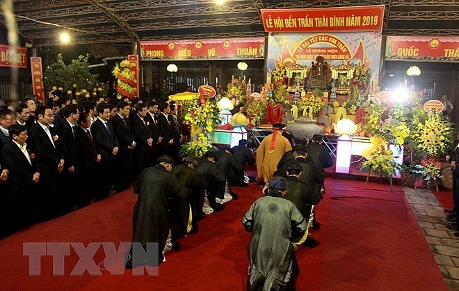 tran temple festival opens in thai binh