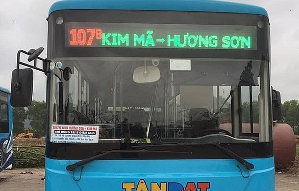 bus routes from downtown hanoi to huong pagoda launched