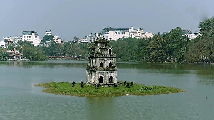 hanoi landmarks on display during dprk usa summit