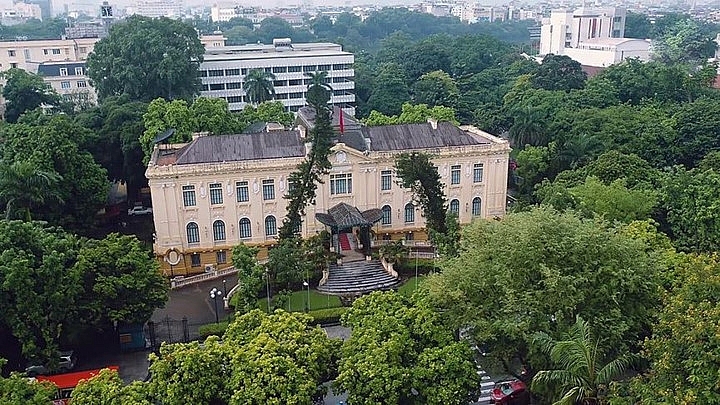 hanoi landmarks on display during dprk usa summit