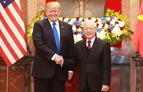 Top Vietnamese leader welcomes US President