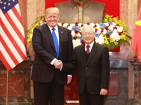 top vietnamese leader welcomes us president