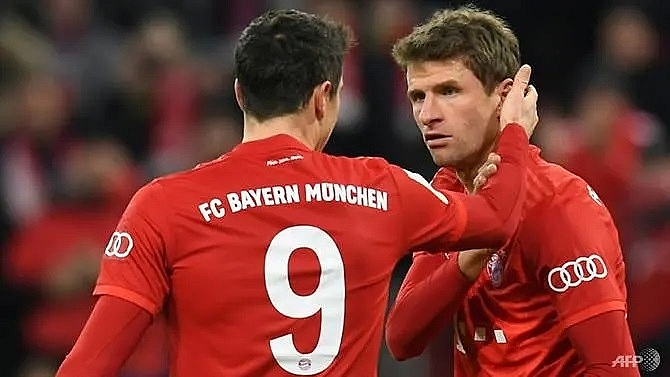 mueller shines as bayern squeeze into german cup quarter finals