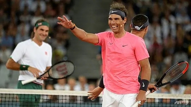 superstars federer nadal play to huge crowd in cape town