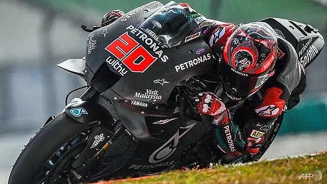 quartararo scores fastest motogp test time in malaysia