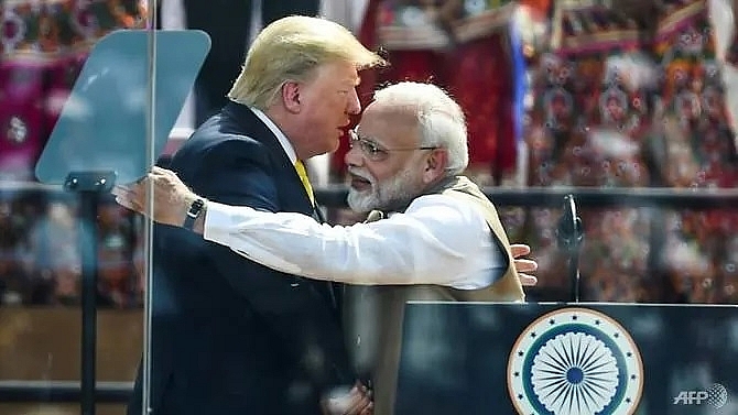 down to business for trump in india