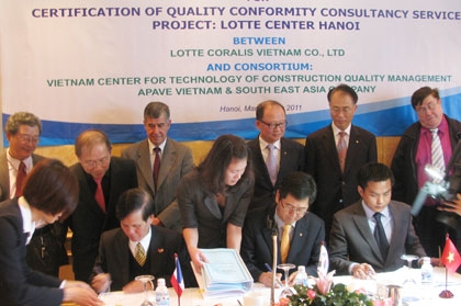 apave and cqm to inspect lotte centre hanoi
