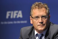 The Brazilian government Monday described FIFA chief Jerome Valcke, pictured in 2011, as a shameless 