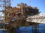Total's Elgin platform in 2009. A flare was still burning on Wednesday at a North Sea platform that was evacuated following a substantial gas leak at the weekend, its operator Total admitted