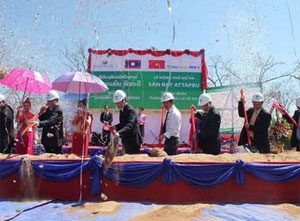 vietnamese group helps build another airport in laos