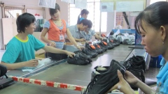Workers are pictured at the Lien Phat Co Ltd in Binh Duong.