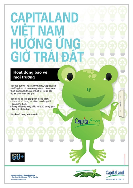 capitaland vietnam supports earth hour 2013