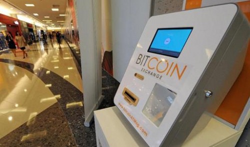 A Bitcoin dispensing machine is seen at a shopping mall in Singapore on March 6, 2014.<br /><span>AFP</span>