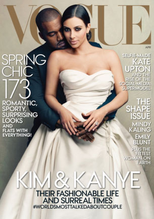 vogue rattles fashionistas with kim kardashian cover