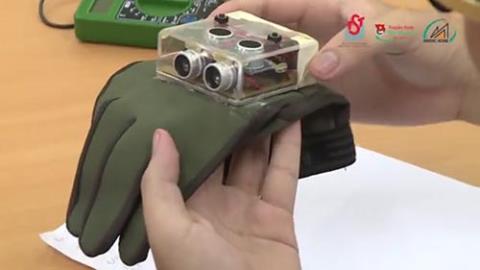 special glove helps visually impaired to walk