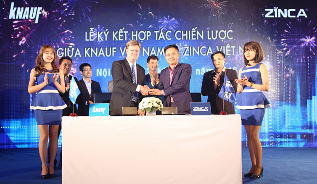 knauf vietnam signs strategic cooperation agreement with zinca vietnam