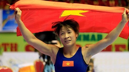 Vietnam's female wrestler secures ticket to Rio Olympics, wrestling, nguyen thi lua, vn sports
