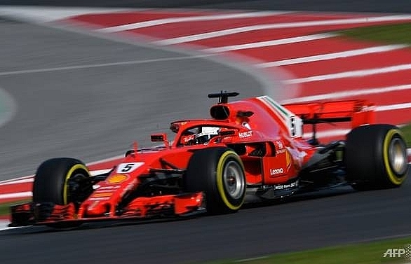 Vettel quickest as F1 testing resumes in Spain