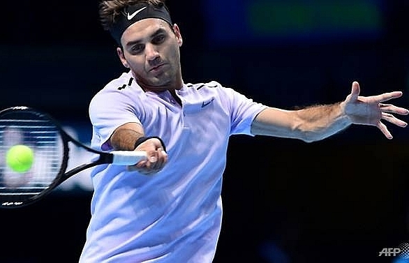 Swiss star Federer showing no signs of slowing