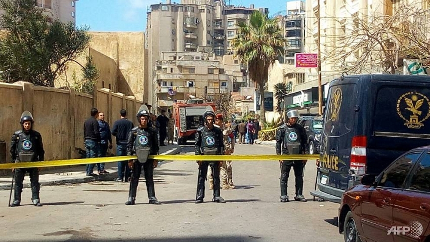 bombing ahead of egypt vote kills two policemen in alexandria