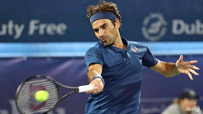 federer two wins from 100th title after reaching dubai semi finals