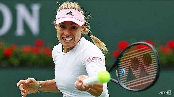kerber overcomes qualifier to reach indian wells fourth round