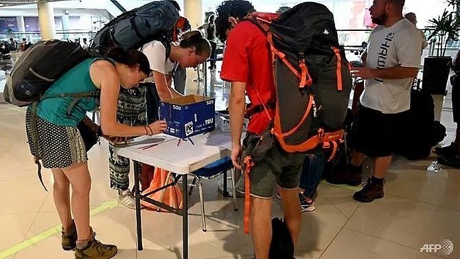european tourists evacuated from bali after flights cancelled