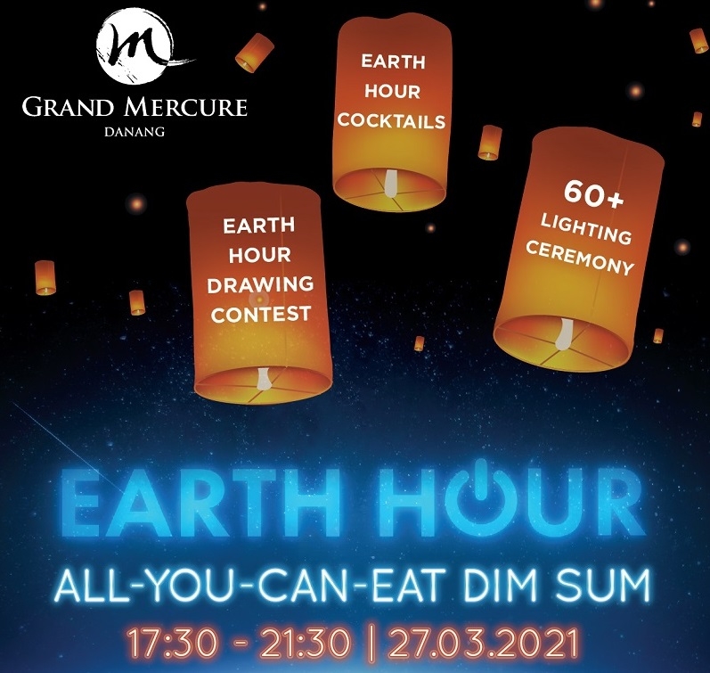 earth hour at grand mercure danang