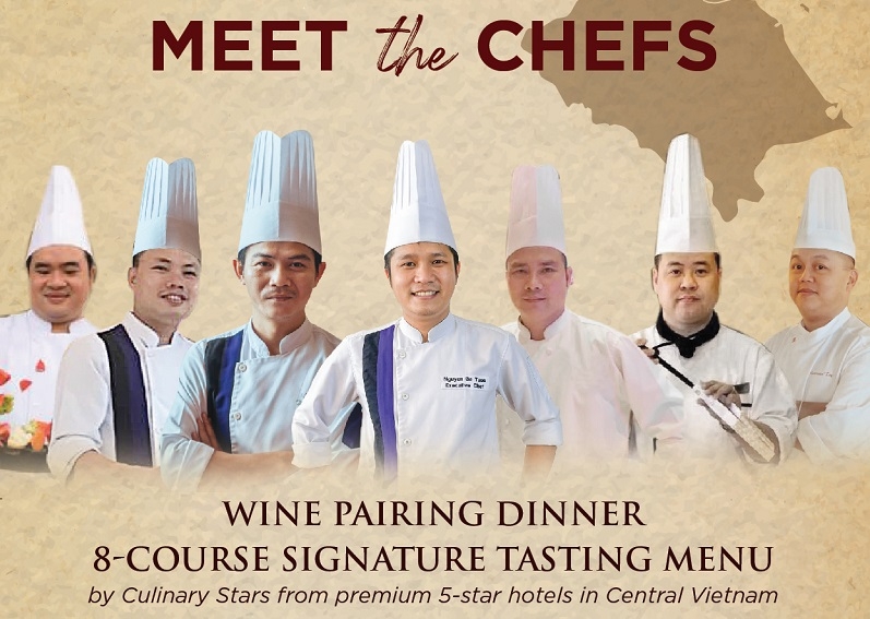 meet the chefs bold asian flavour wine dinner at grand mercure danang